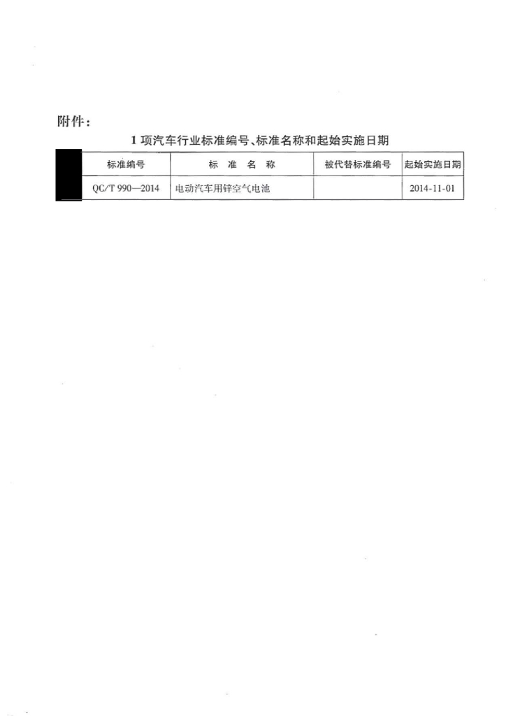QC/T 990-2014 标准预览