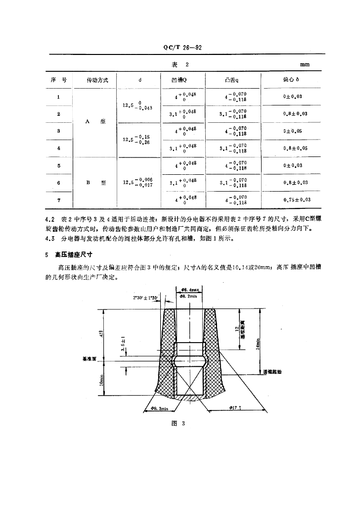 QC/T 26-1992 标准预览