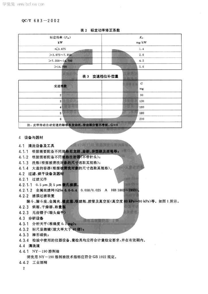 QC/T 683-2002 标准预览