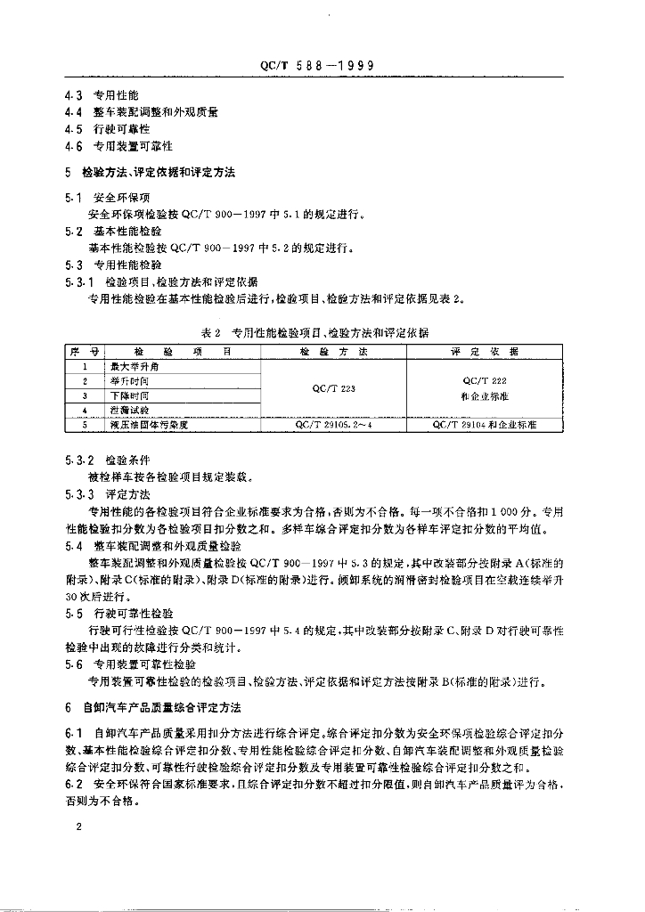 QC/T 588-1999 标准预览