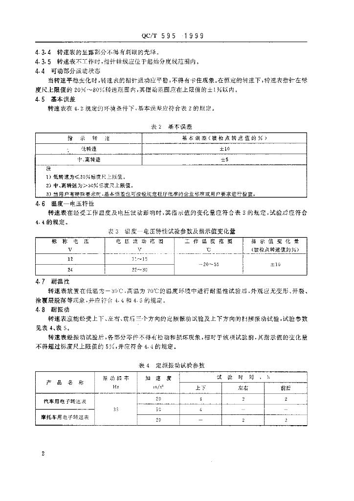 QC/T 595-1999 标准预览