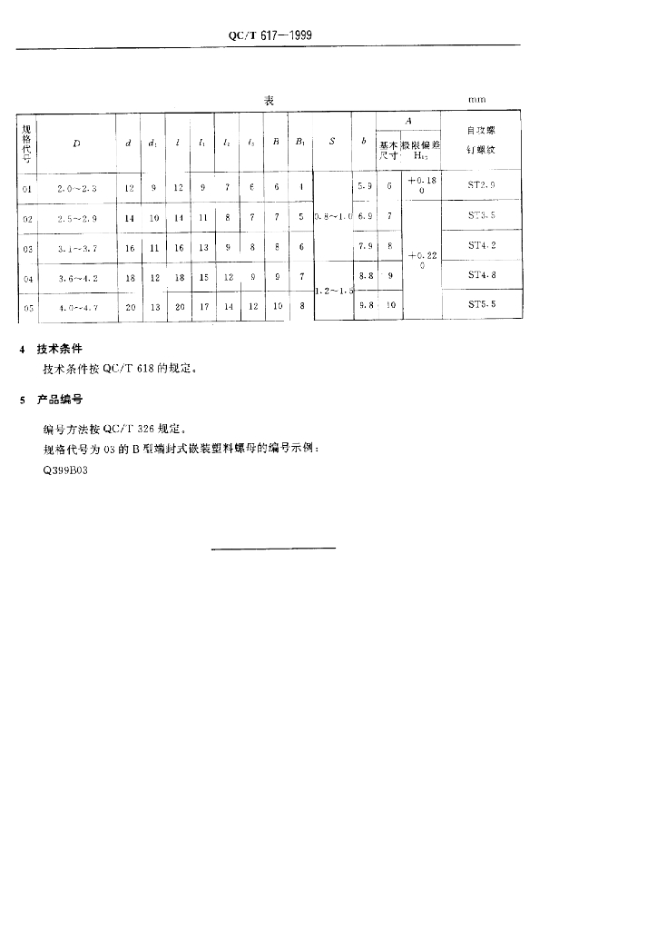 QC/T 617-1999 标准预览