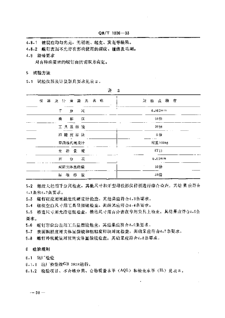 QB/T 1906-1993 标准预览