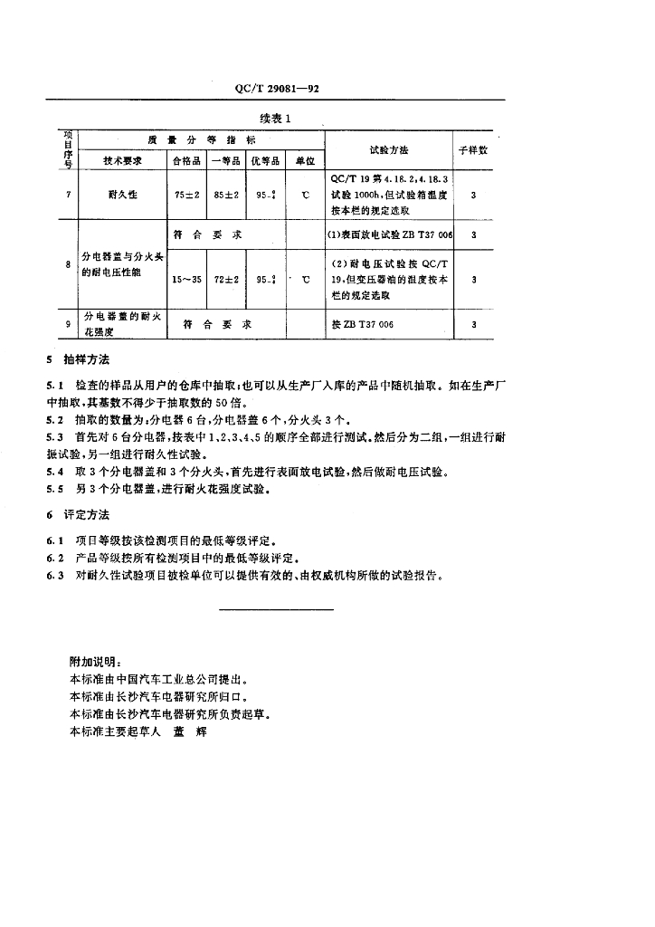 QC/T 29081-1992 标准预览