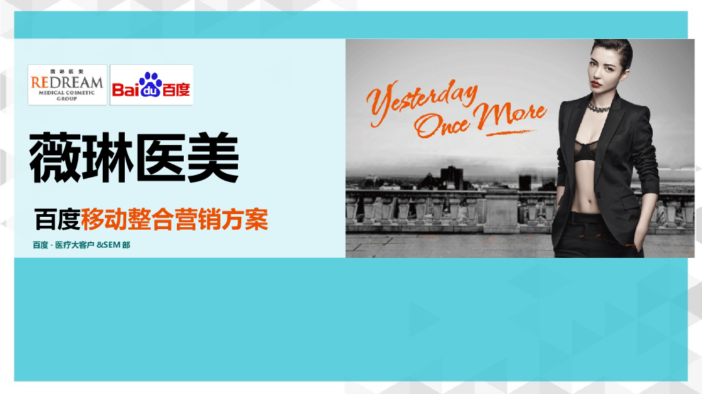 薇琳医美百度移动整合营销方案