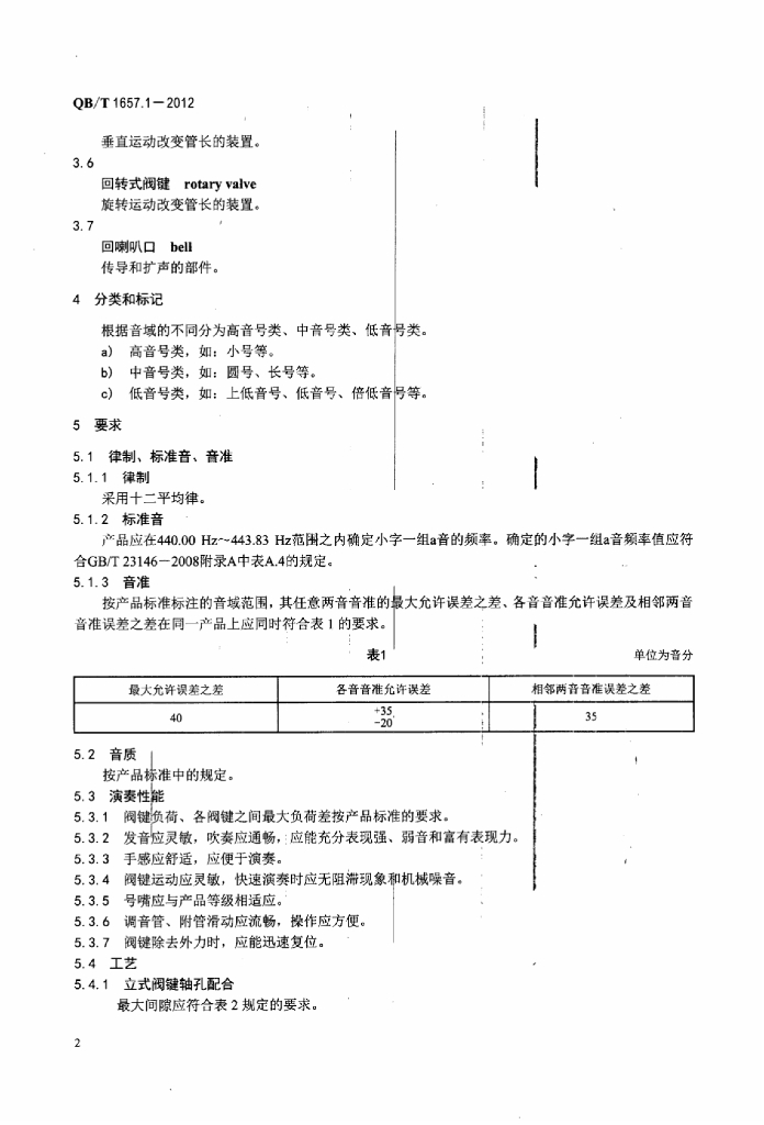 QB/T 1657.1-2012 标准预览
