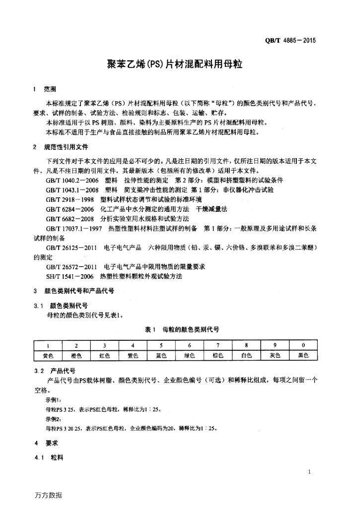 QB/T 4885-2015 标准预览