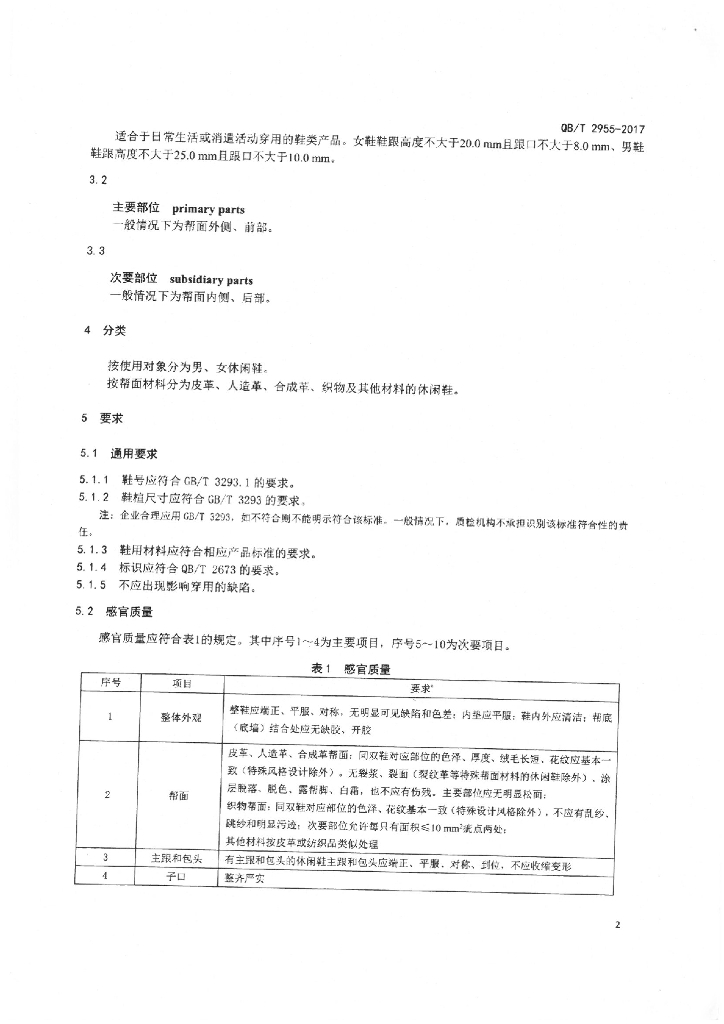 QB/T 2955-2017 标准预览
