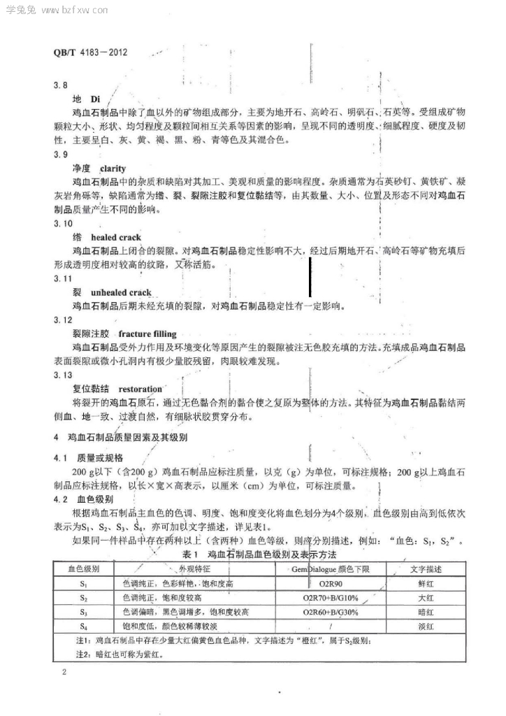 QB/T 4183-2012 标准预览