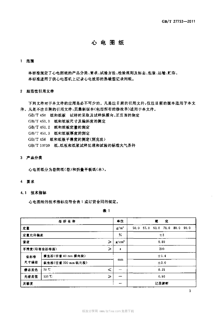 GB/T 27733-2011 标准预览