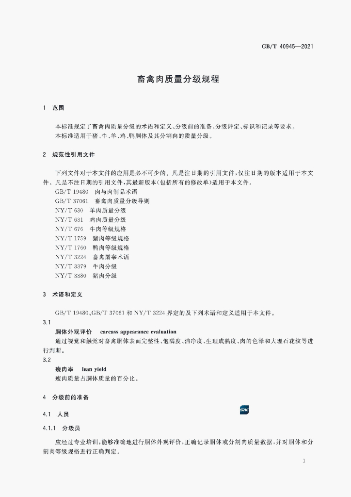 GB/T 40945-2021 标准预览