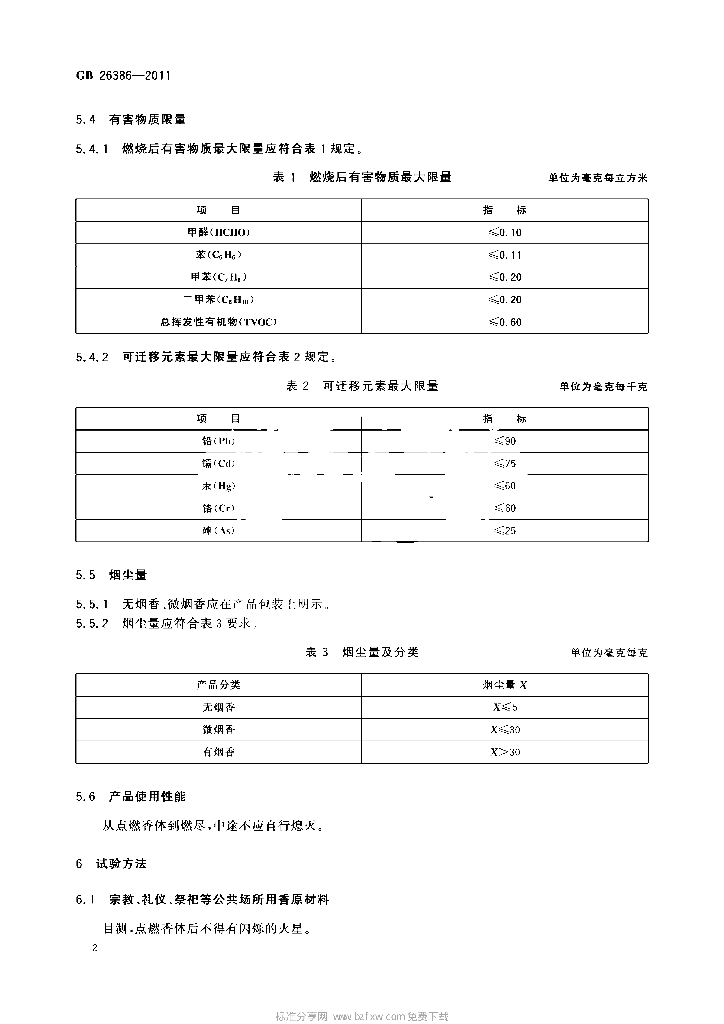 GB 26386-2011 标准预览