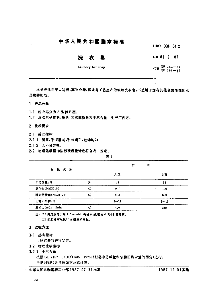 GB 8112-1987 标准预览