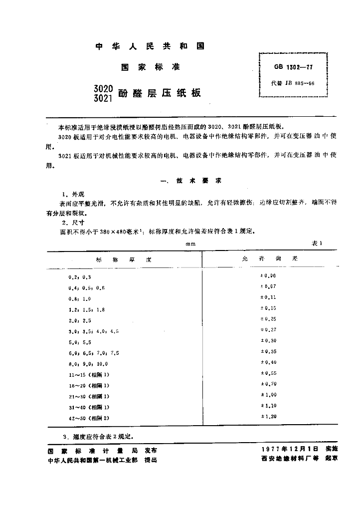 GB 1302-1977 标准预览