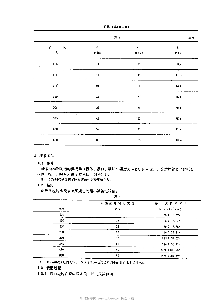 GB 4440-1984 标准预览