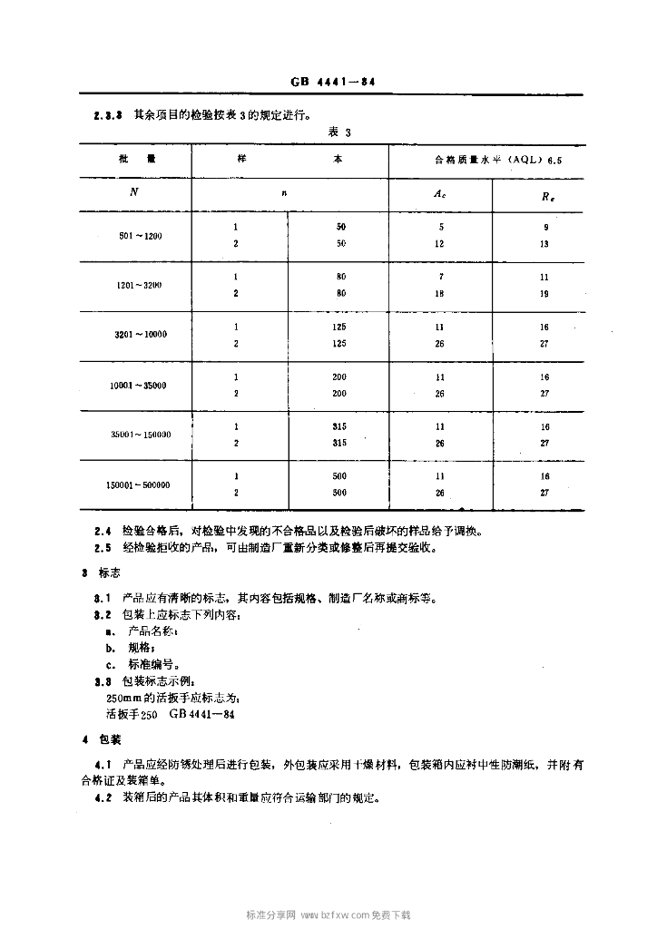 GB 4441-1984 标准预览