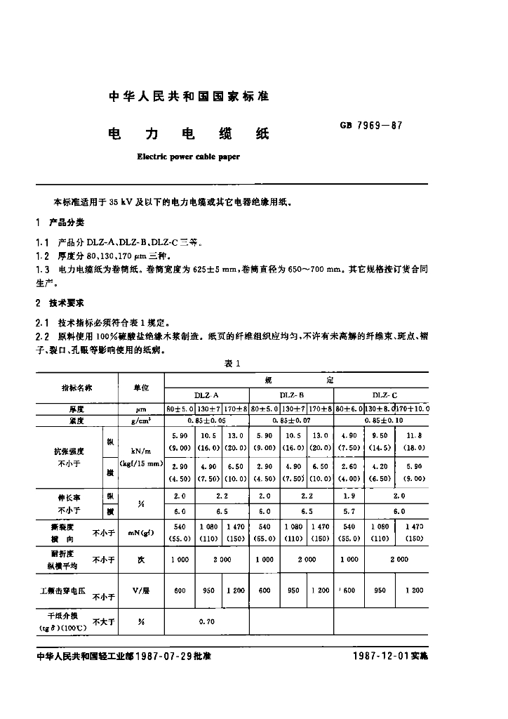 GB 7969-1987 标准预览