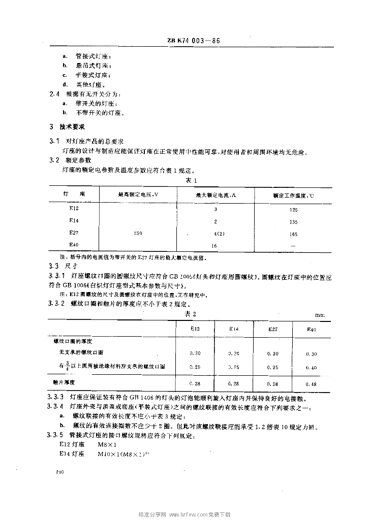 ZB K74003-1986 标准预览