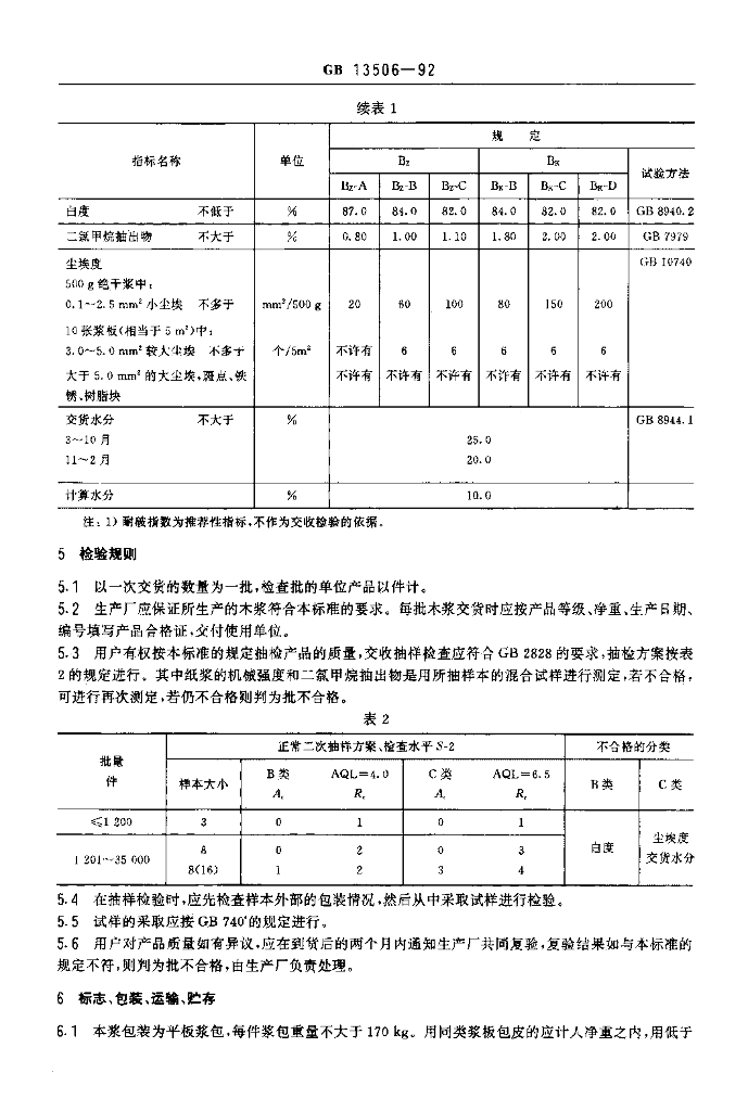 GB 13506-1992 标准预览