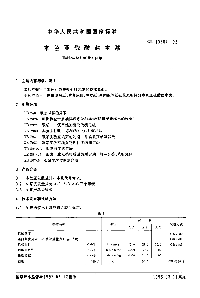 GB 13507-1992 标准预览