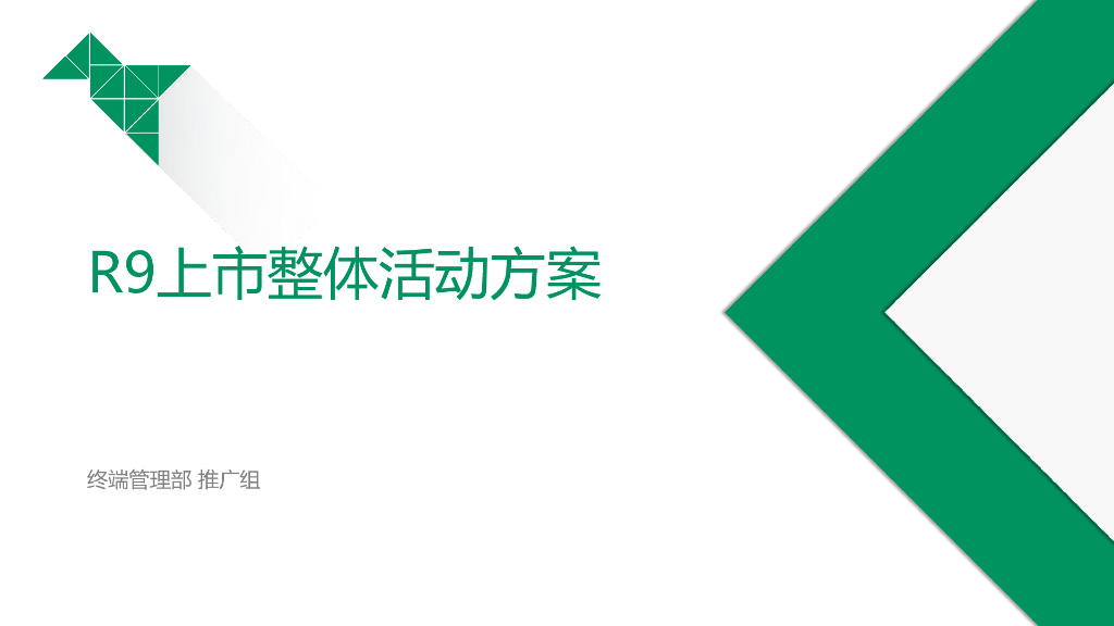 R9上市整体活动方案
