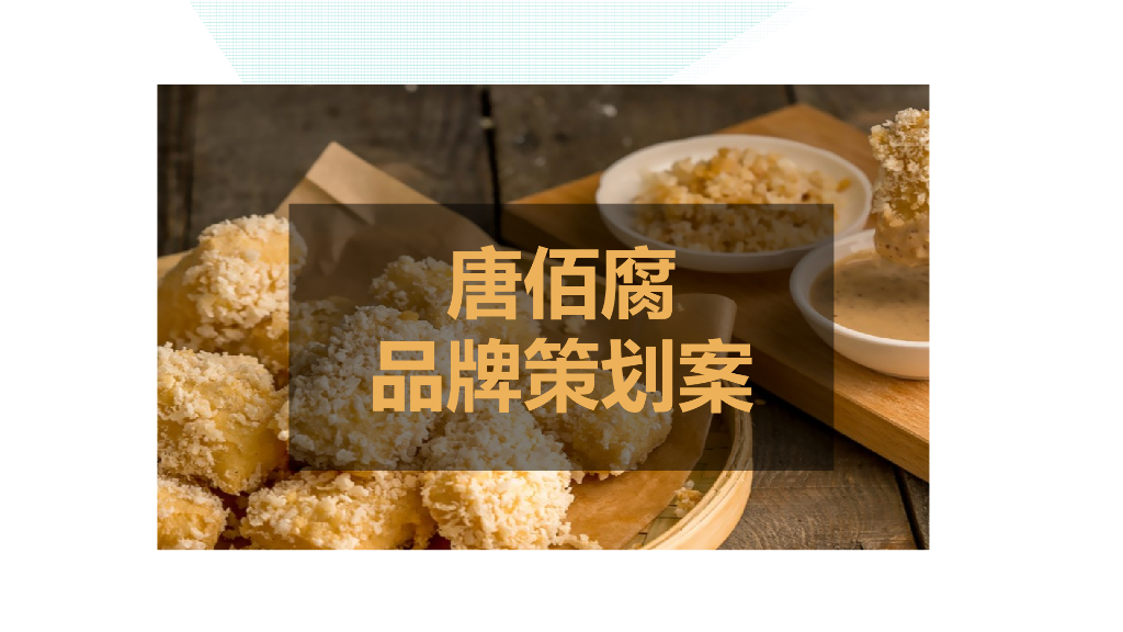 唐佰腐品牌策划案