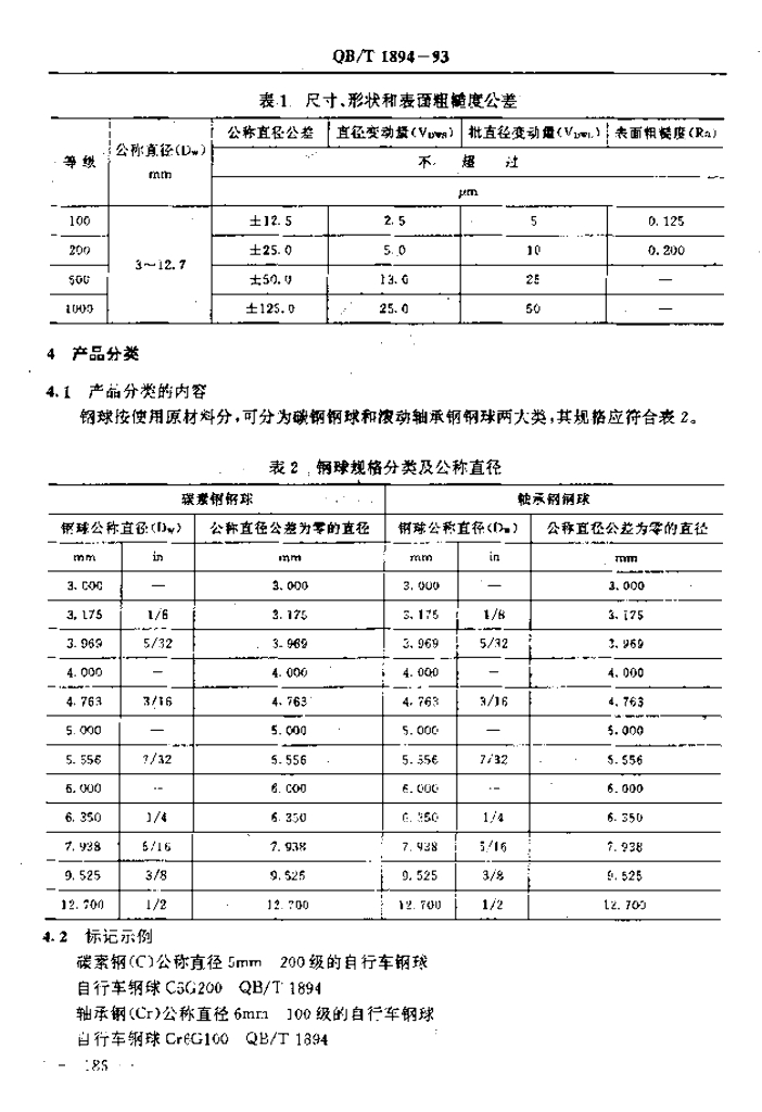 QB/T 1894-1993 标准预览
