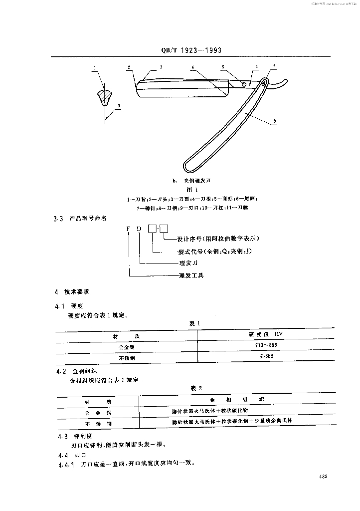 QB/T 1923-1993 标准预览