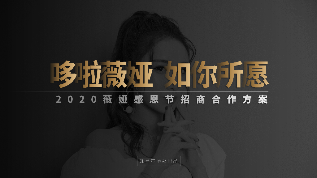 2020薇娅感恩节招商合作方案