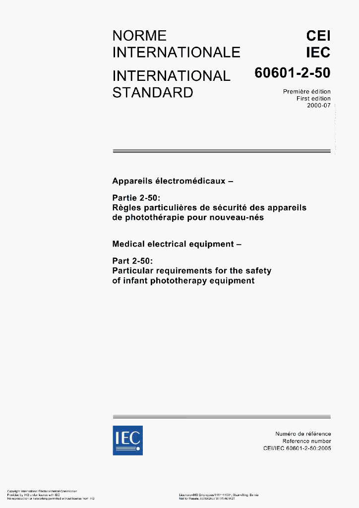 IEC 60601-2-50:2005 标准预览