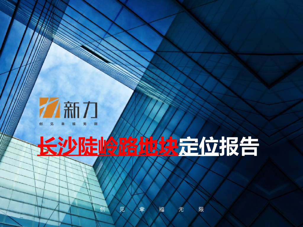 2017新力长沙陡岭路地块项目定位报告