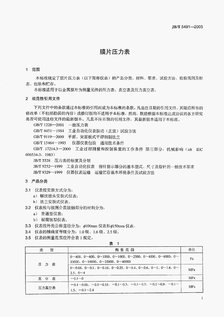 JB/T 5491-2005 标准预览