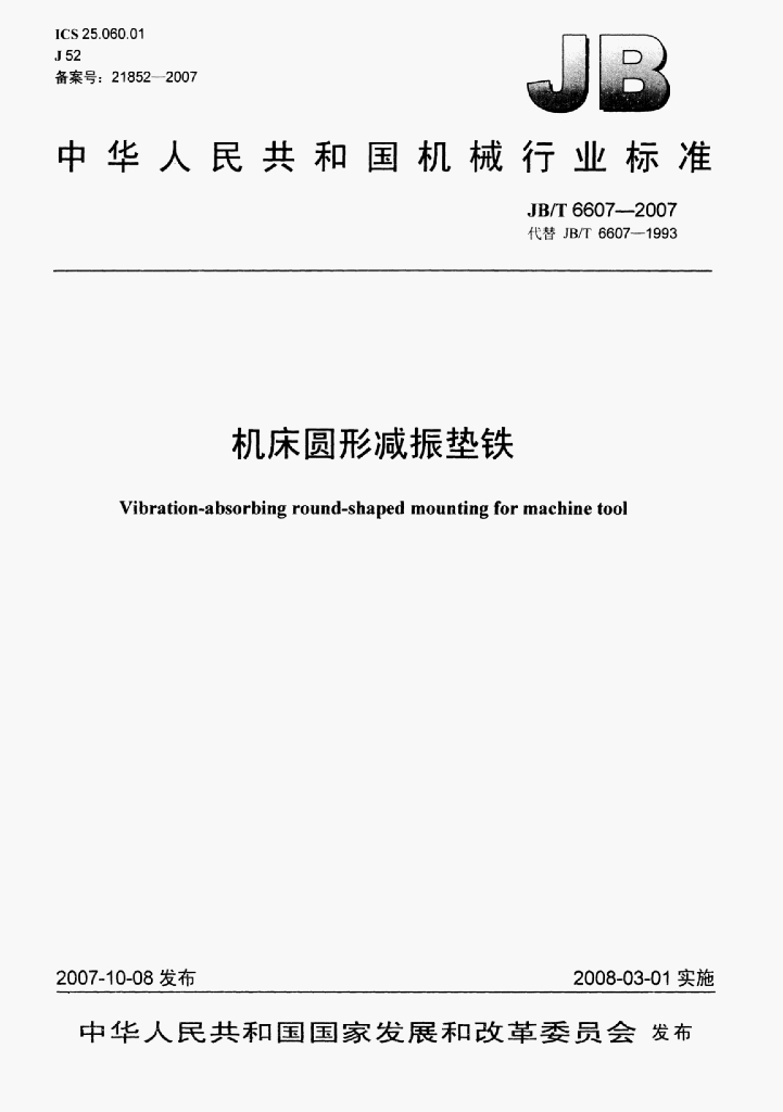 JB/T 6607-2007 标准预览