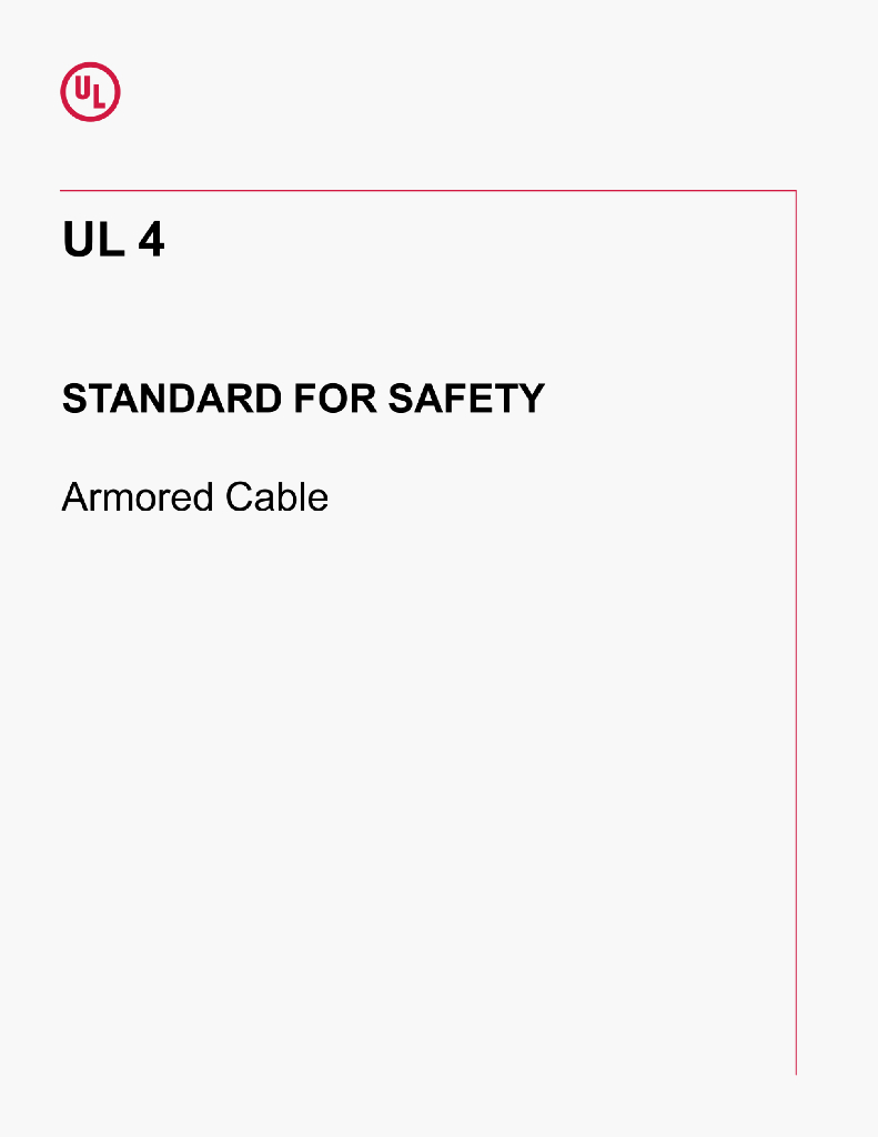 UL 4 标准预览