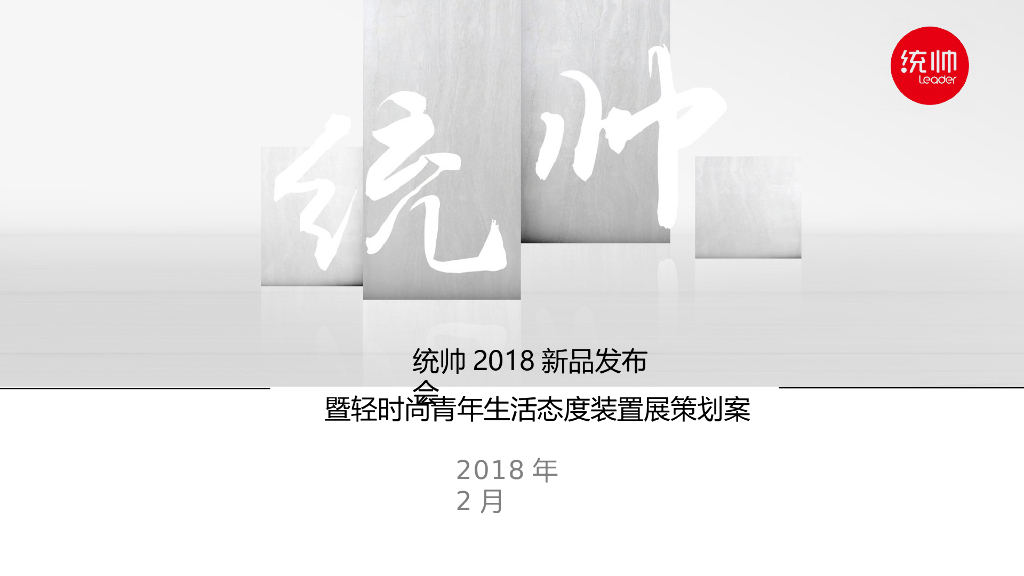2018统帅新品发布会暨轻时尚青年生活态度装置展策划案