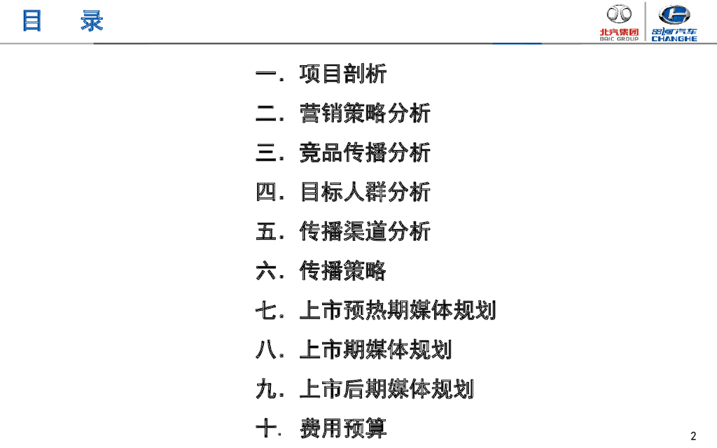 昌河汽车M70上市整合营销策略及媒介策划方案_第2页