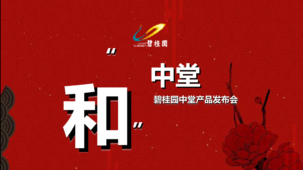 2017碧桂园中堂产品发布会策划案