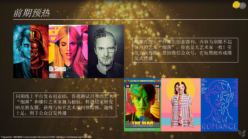 2018报喜鸟新锐艺术人物盛典整合创意企划案