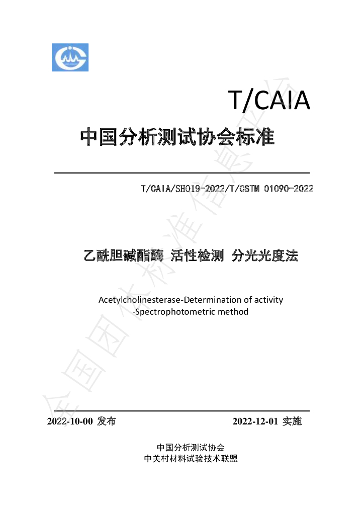 T/CAIA SHO19-2022 标准预览