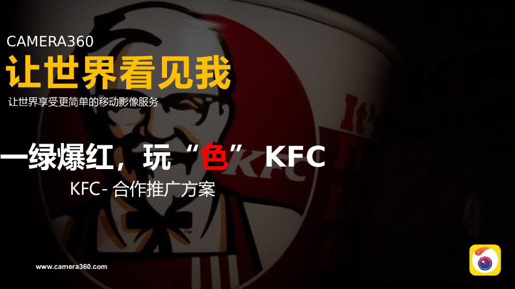 KFC合作推广方案 Camera360