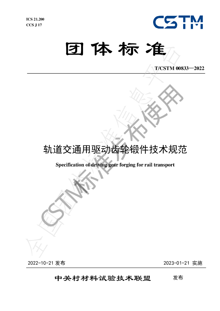 T/CSTM 00833-2022 标准预览