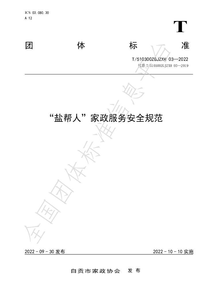 T/510300ZGJZXH 03-2022 标准预览