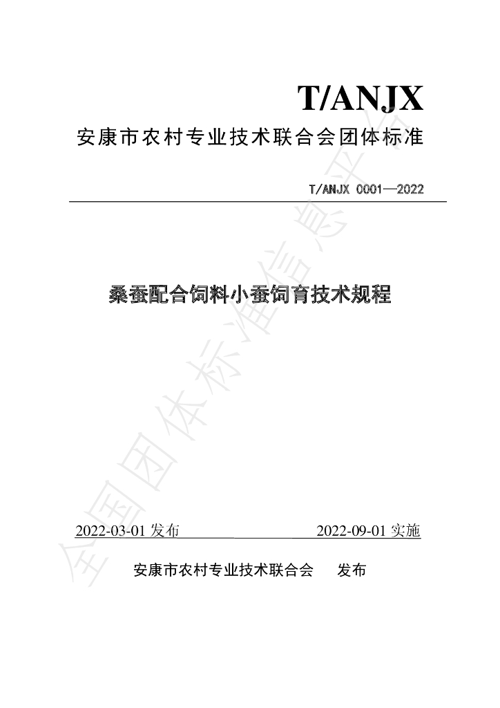 T/ANJX 0001-2022 标准预览