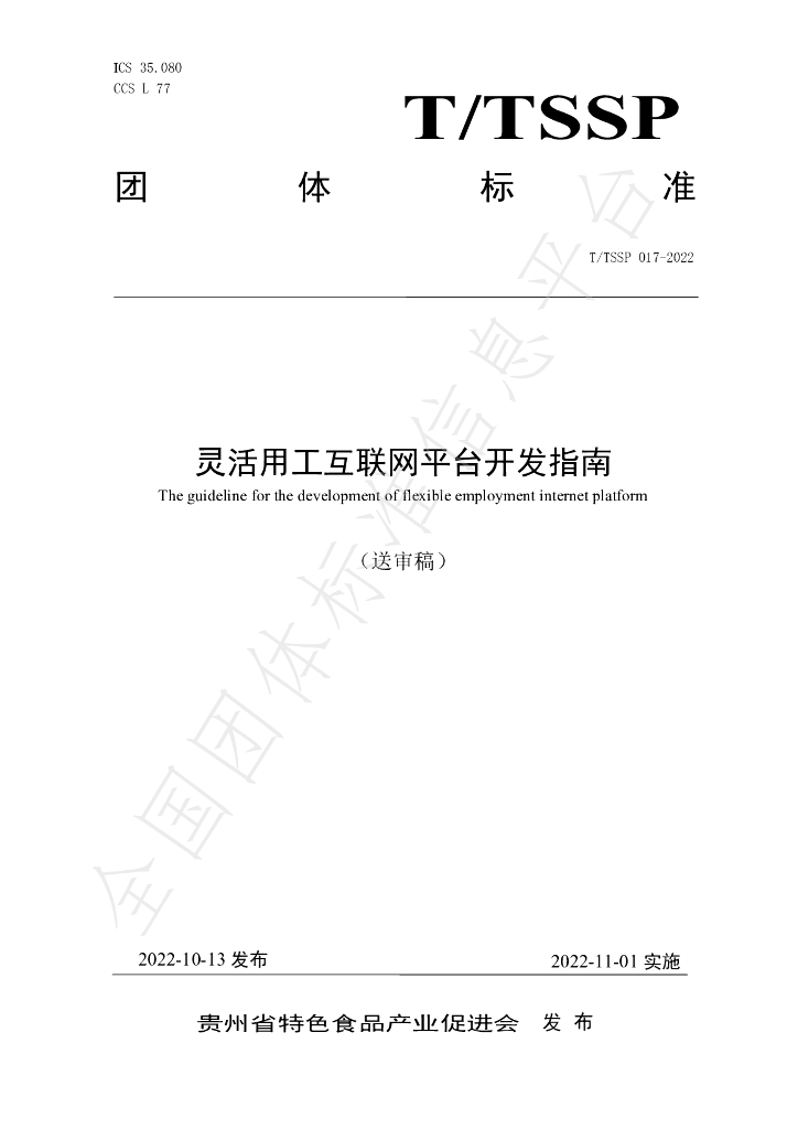 T/TSSP 0017-2022 标准预览