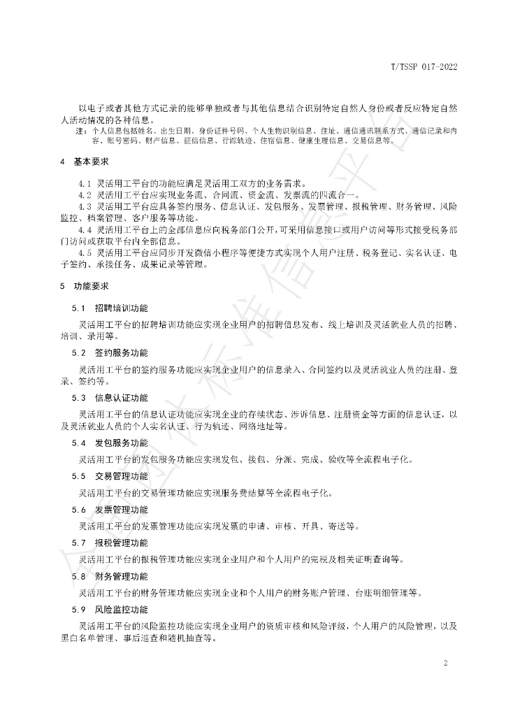 T/TSSP 0017-2022 标准预览