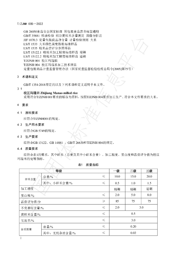 T/ZJNH 005-2022 标准预览