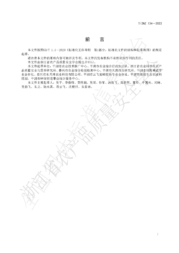 T/ZNZ 134-2022 标准预览
