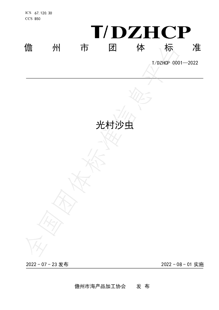 T/DZHCP 0001-2022 标准预览