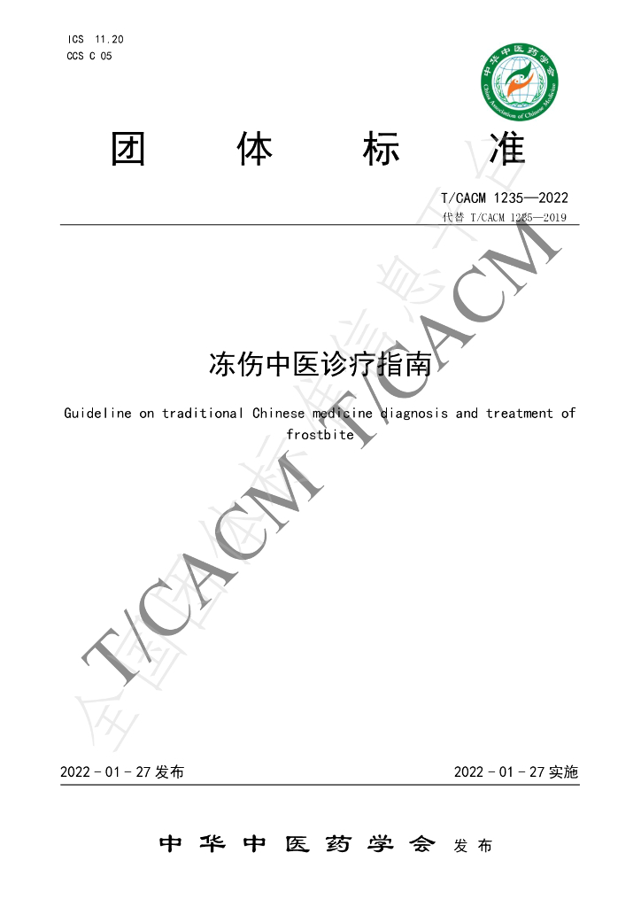 T/CACM 1235-2022 标准预览