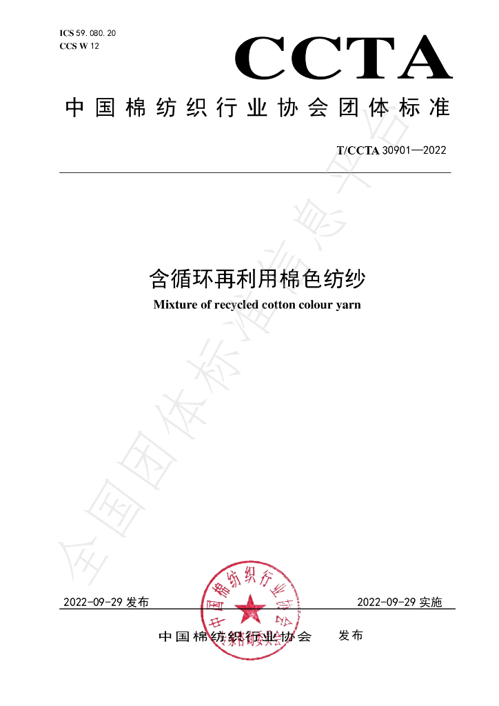 T/CCTA 30901-2022 标准预览